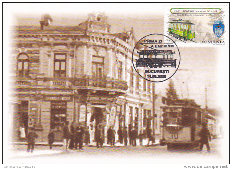 3003A TRAMWAY, CM, MAXI CARD, 2009, ROMANIA - Tramways