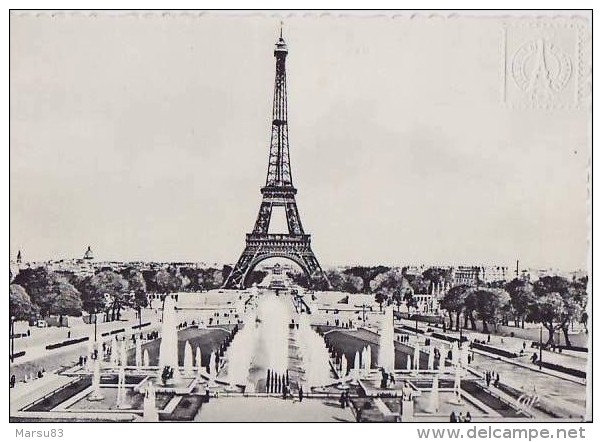 Paris- ** Belle Carte De 1962  ** Ed. Tour Eiffel    (voir Scan Pour Infos Sur La Carte) - Tour Eiffel