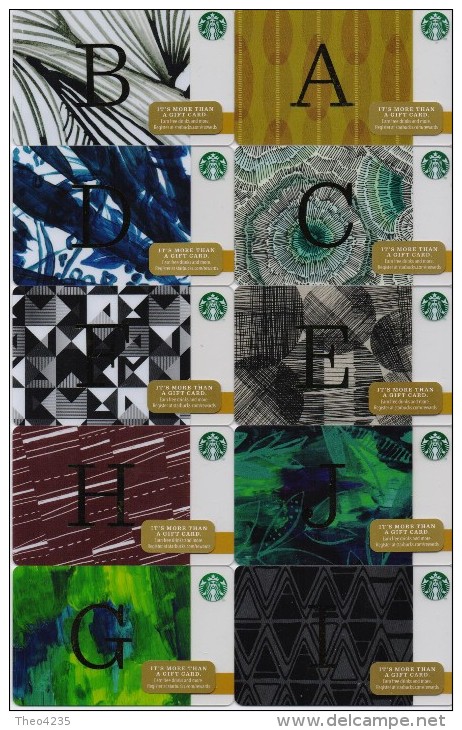 GIFT CARD USA-STARBUCKS COFFE SET OF 106 DIFFERENT CARDS OF 2014- VERY NICE - Gift Cards