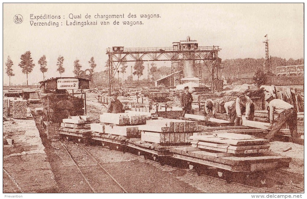 S.A. Carrières Du Hainaut à SOIGNIES - Te ZINIK - Expéditions: Quai De Chargement Des Wagons - Soignies
