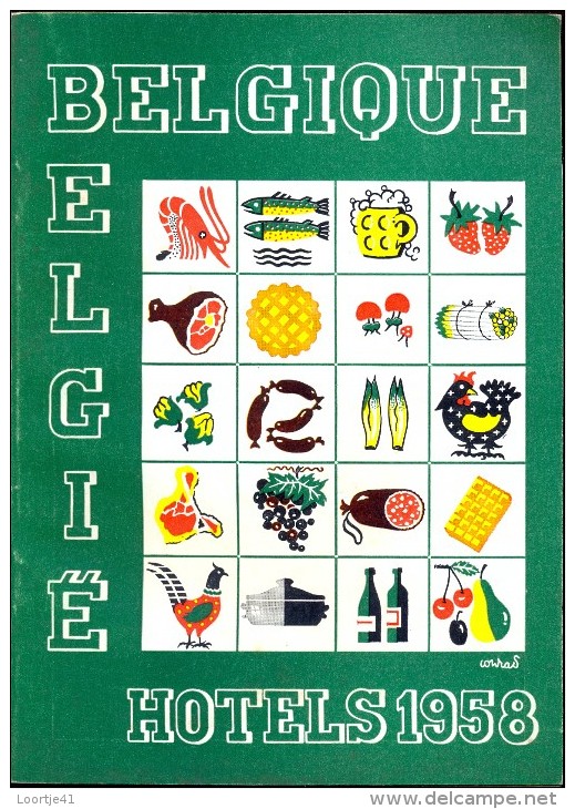 Belgie Belgique - Hotels 1958 - Met Publiciteit Reclame - Catalogue Kataloog - Sachbücher