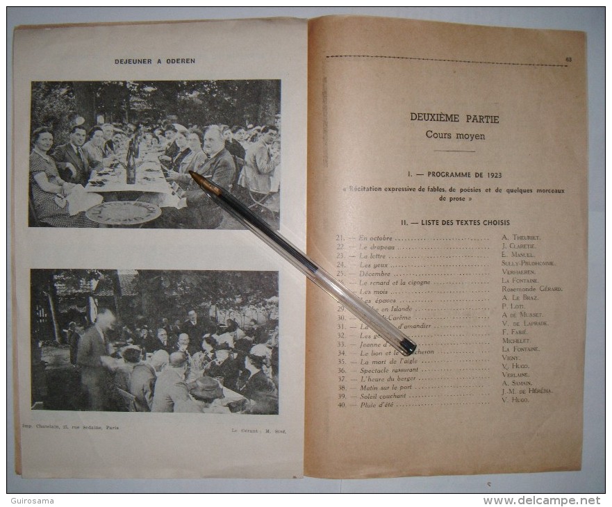 Publicité Pour Le Recueil De Textes De Récitation De Gaston Noé  -  1939 - Autres & Non Classés