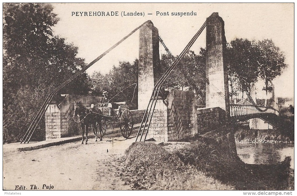 PEYREHORADE  PONT SUSPENDU   VOYAGEE - Peyrehorade