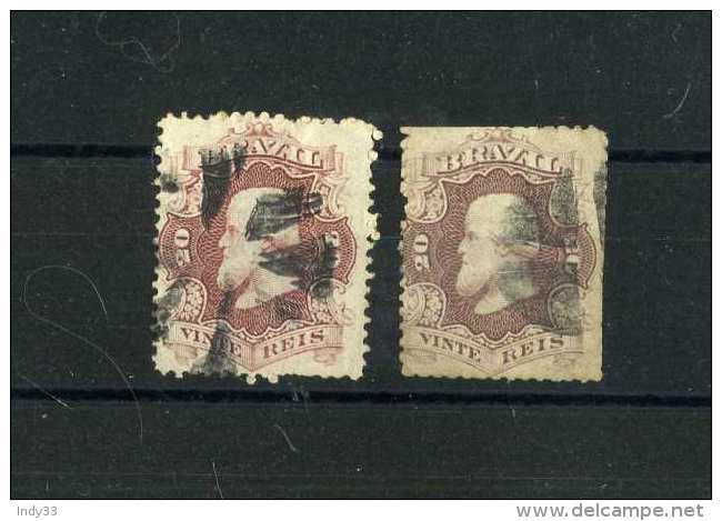 - BRESIL 1843/88 . TIMBRES OBLITERES . COULEURS . - Oblitérés