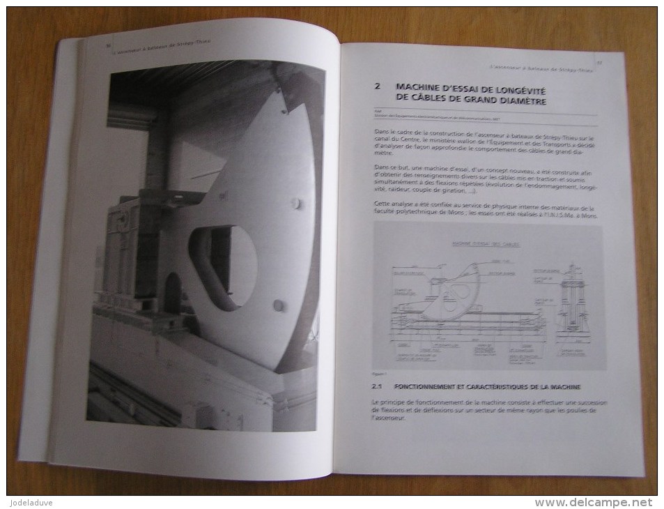 L´ ASCENSEUR A BATEAUX DE STREPY THIEU  Equipement  Régionalisme Bateliers Péniches Ecluses Sas Bâteaux Funiculaire - België