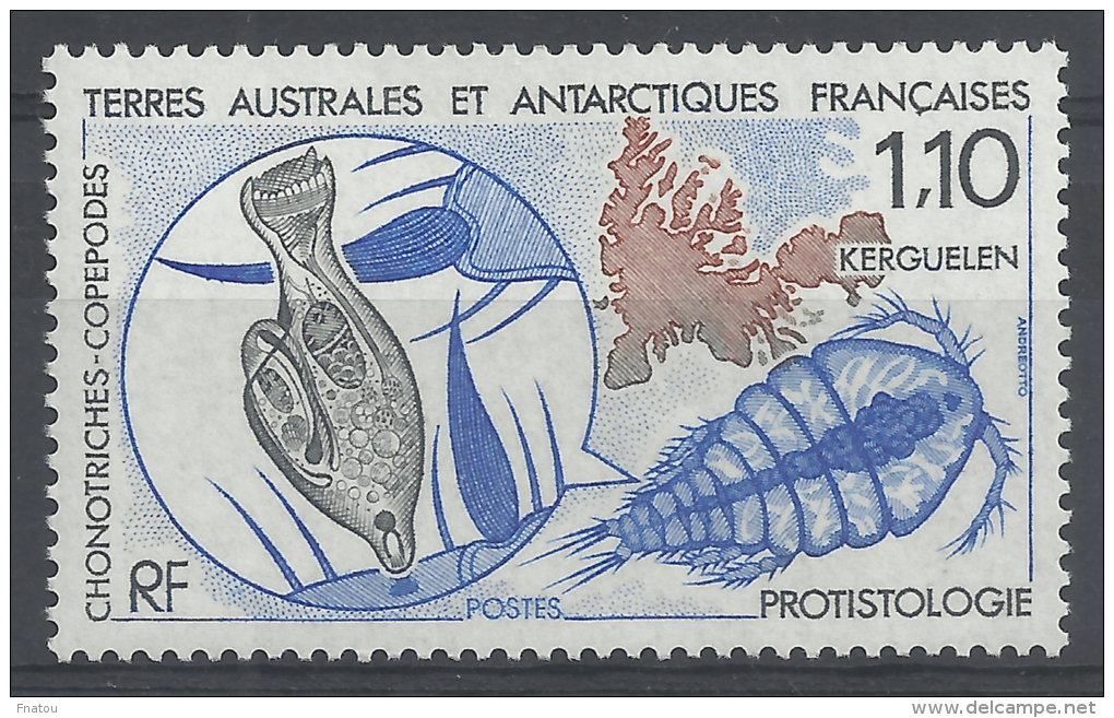 French Antarctic (FSAT), Study Of Protista, 1990, MNH VF - Unused Stamps