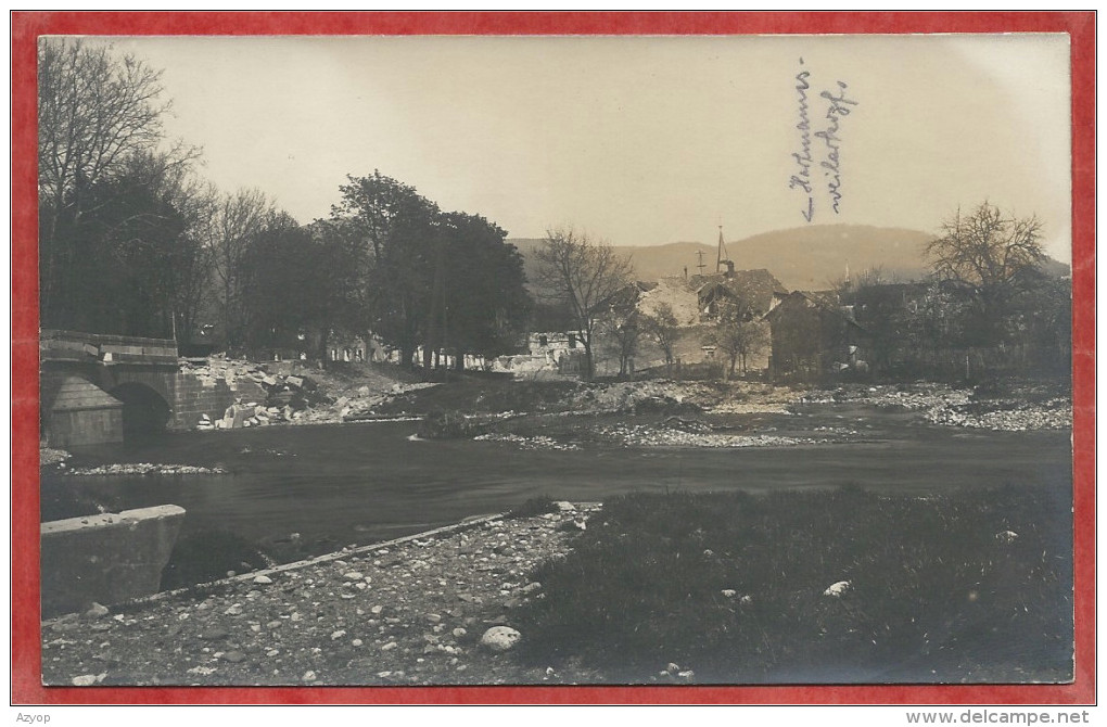 68 - SENNHEIM - CERNAY - Carte Photo - Vue Générale - Ruines - Guerre 14/18 - Cernay