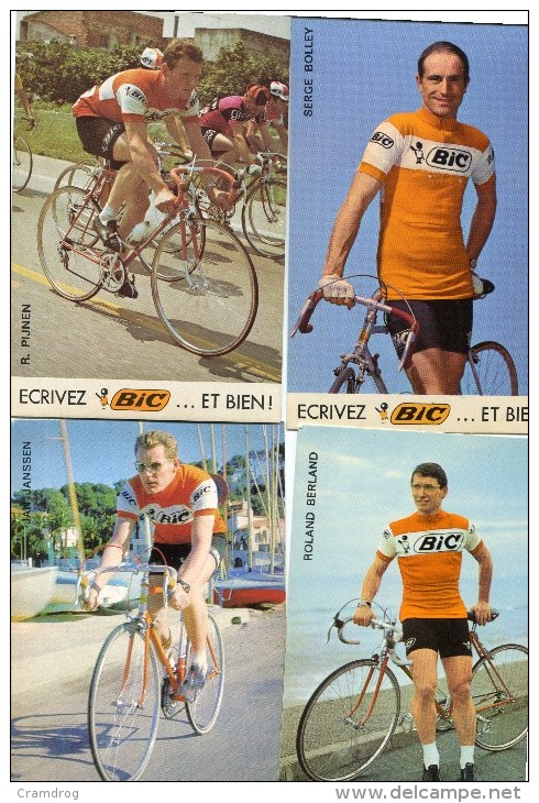 Wielrenners Cyclistes Equipe BIC Ploeg  22 Cartes   22 Kaarten  ( 6 Scans ) - Andere & Zonder Classificatie