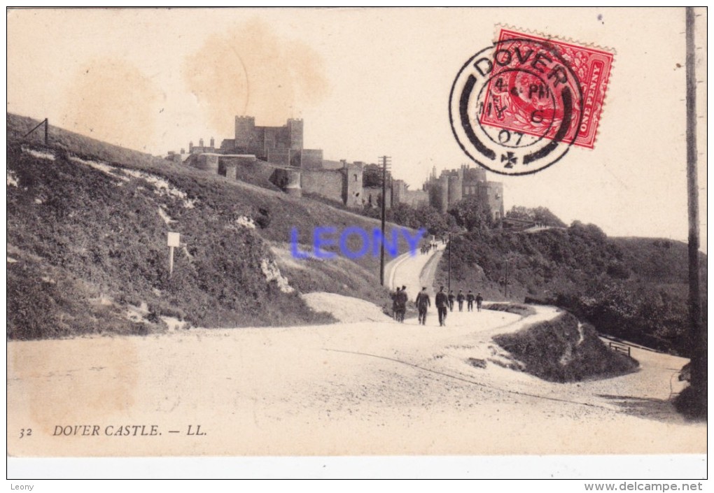 CPA  D´ ANGLETERRE -  DOVER CASTLE -  Animations 1907 - Dover