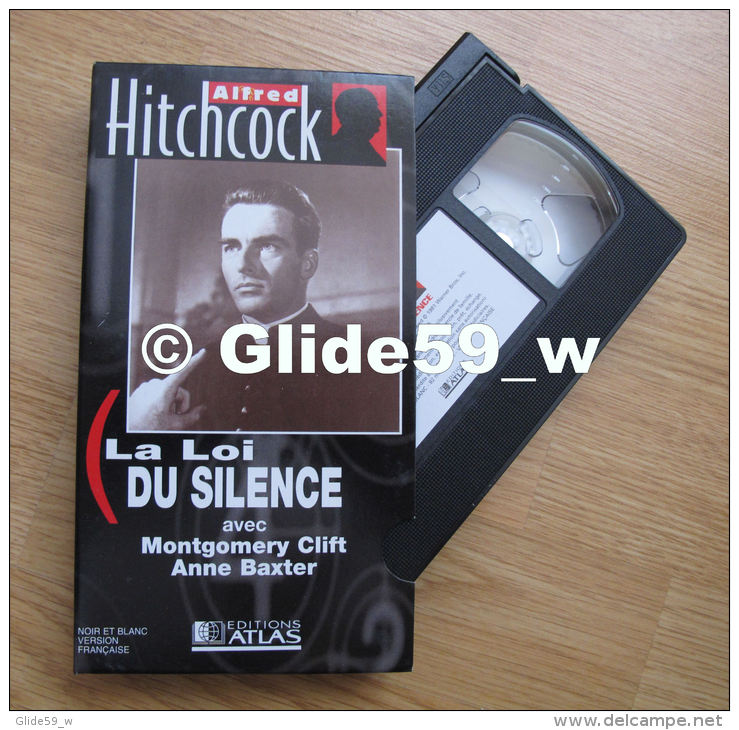 Alfred Hitchcock - La Loi Du Silence - K7 Vidéo VHS Noir &amp; Blanc - Version Française (Ed. Atlas) - Occasion - Action, Adventure