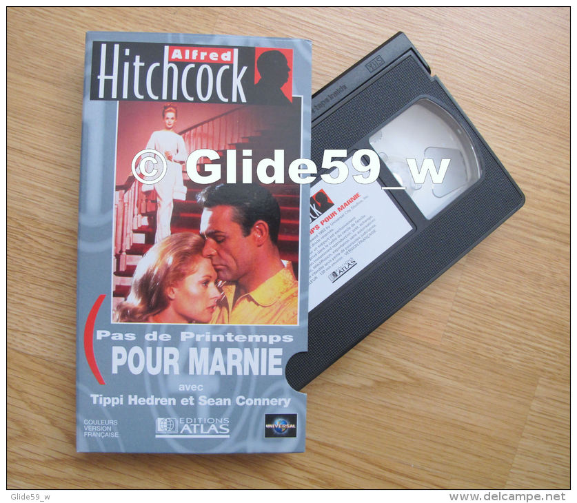 Alfred Hitchcock - Pas De Printemps Pour Marnie - K7 Vidéo VHS Couleur - Version Française (Ed. Atlas) - Occasion - Action, Adventure