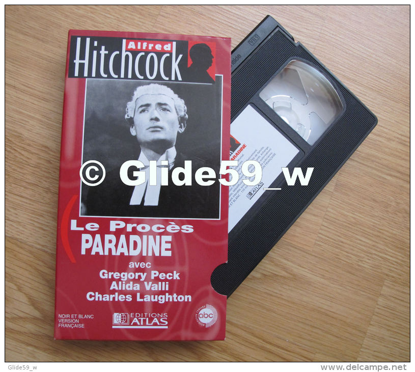 Alfred Hitchcock - Le Procès Paradine - K7 Vidéo VHS Noir &amp; Blanc - Version Française (Ed. Atlas) - Occasion - Action & Abenteuer