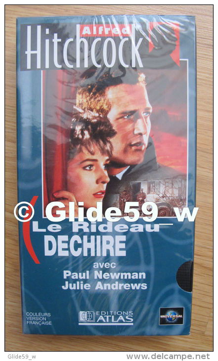 Alfred Hitchcock - Le Rideau Déchiré - K7 Vidéo VHS Couleur - Version Française (Ed. Atlas) - Neuve - Action, Aventure