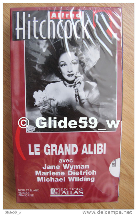 Alfred Hitchcock - Le Grand Alibi - K7 Vidéo VHS Noir &amp; Blanc - Version Française (Ed. Atlas) - Neuve - Action, Adventure