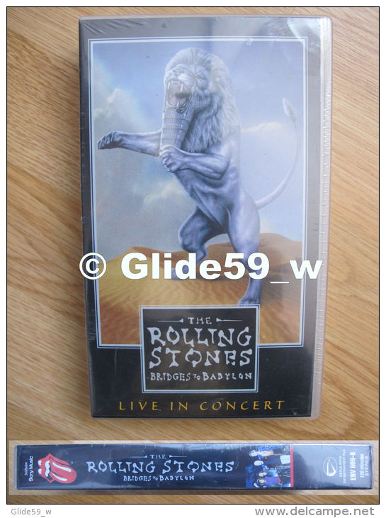 The Rolling Stones Bridges To Babylon - Live In Concert - K7 Vidéo VHS - ERV 609-8 - Sony Music - Neuve - Concert & Music