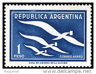 Argentina Aereo 050 ** Foto Estandar. 1957 - Poste Aérienne