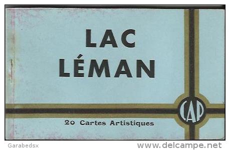 CARNET Complet De 20 Cartes Postales Anciennes Du LAC LEMAN (C.A.P.). - Autres & Non Classés