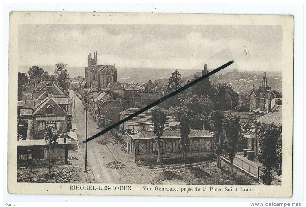 CPA - Bihorel Les Rouen - Vue Générale,prise De La Place Saint Louis - Bihorel