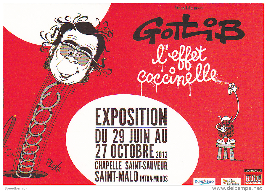 23494 BD - Gotlib L´effet Coccinelle - Exposition Saint-Malo France  Du 29 Juin Au 27 Octobre - Ville St M - Quai Bulles - Bandes Dessinées