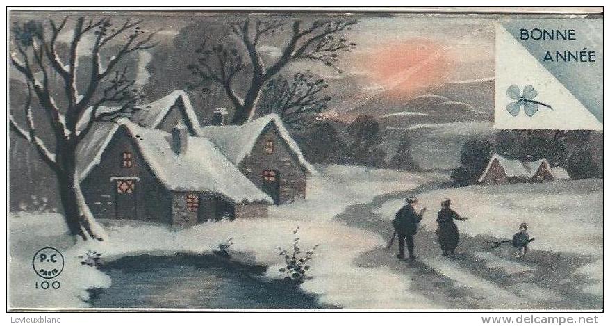 Carte De Voeux/Maisons Sous La Neige Et Déblayement /circulée//1935       CVE78 - New Year