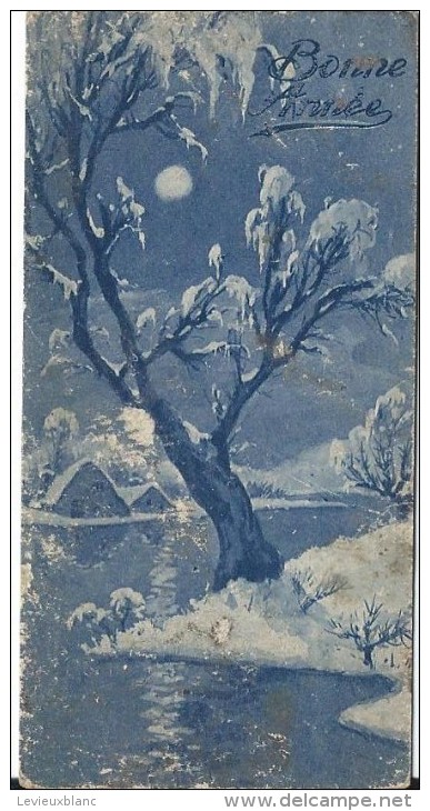 Carte De Voeux/Arbre Enneigé Sous La Lune /circulée//Vers 1930  CVE80 - New Year