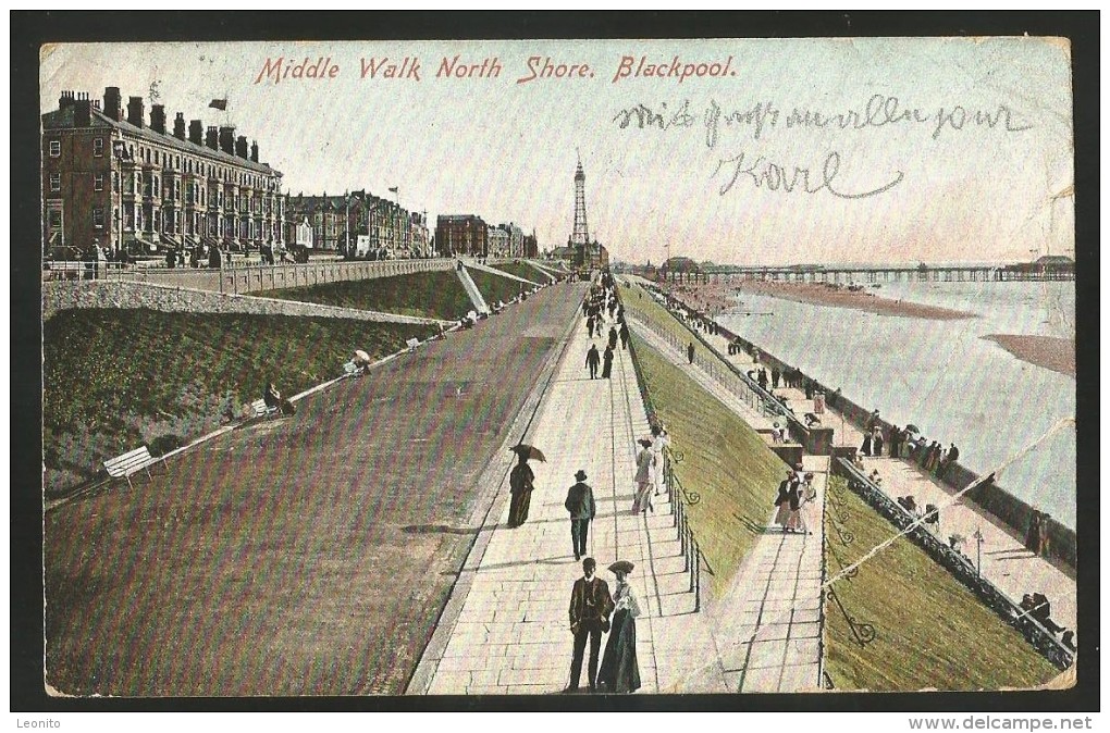 BLACKPOOL Middle Walk North Shore 1906 - Blackpool