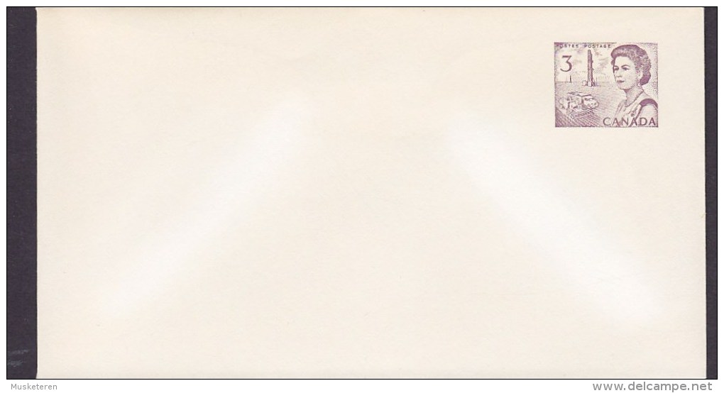 Canada Postal Stationery Ganzsache Entier 3 C Cover Lettre Umschlag Queen Elizabeth II. (Unused) - 1953-.... Règne D'Elizabeth II