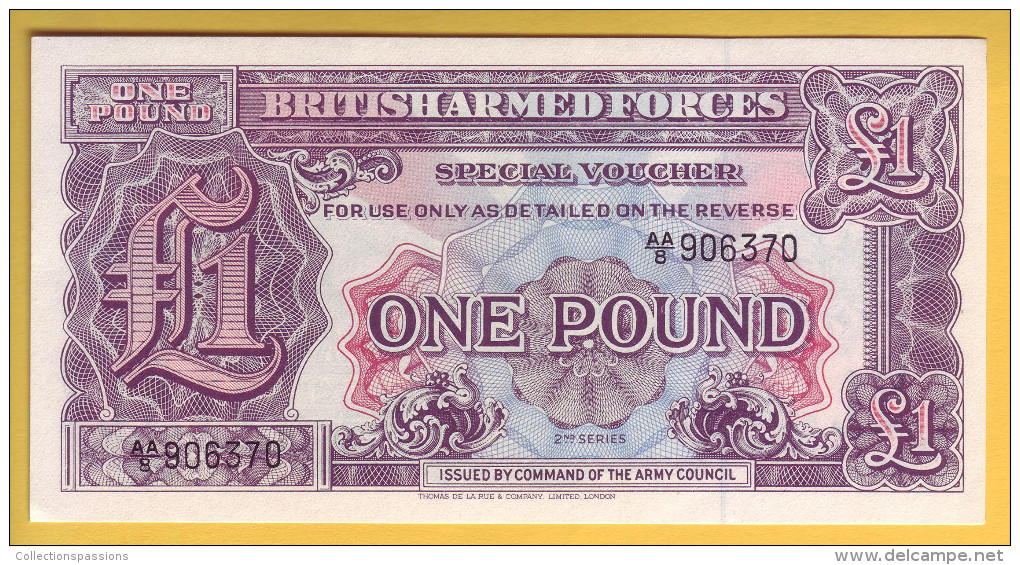 ROYAUME UNI - GRANDE BRETAGNE - Billet De 1 Pound. (1948). Vouchers. Pick: M22a. NEUF - British Armed Forces & Special Vouchers