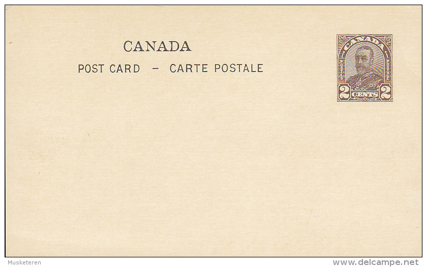 Canada Postal Stationery Ganzsache Entier 2c. George V. (Unused) - 1903-1954 Kings