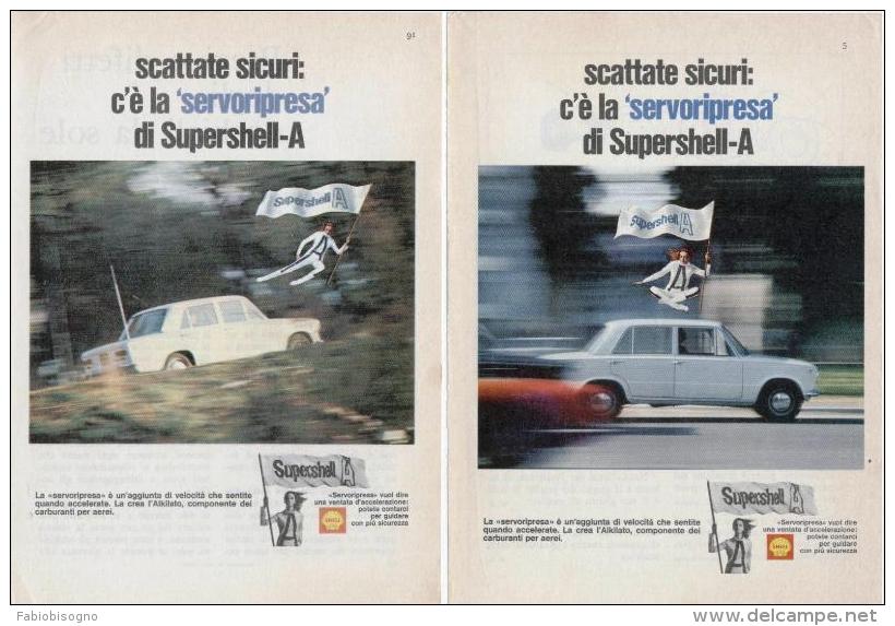 1967 -  SHELL  Supershell A   -   4  P. Pubblicità Cm.13,5 X18,5 - Pubblicitari