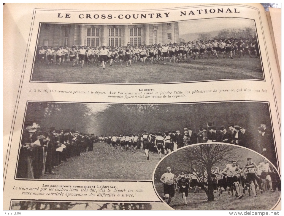 1907 MATCH DE RUGBY STADE FRANCAIS - RC FRANCE / MEETING DE MONACO / MORT DU COMTE DE BYLANDT SAINT MORITZ / BOXE