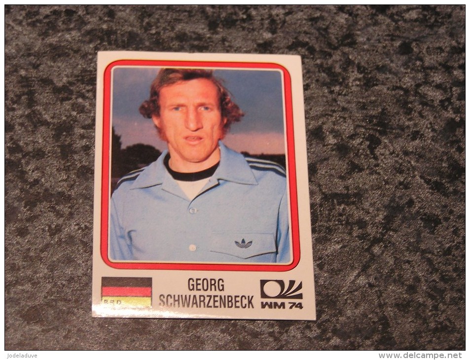 Allemagne GEORG SCHWARZENBECK World Cup Story 1974 Germany 74 PANINI Original Sticker N° 62 Vignette Autocollante - Franse Uitgave