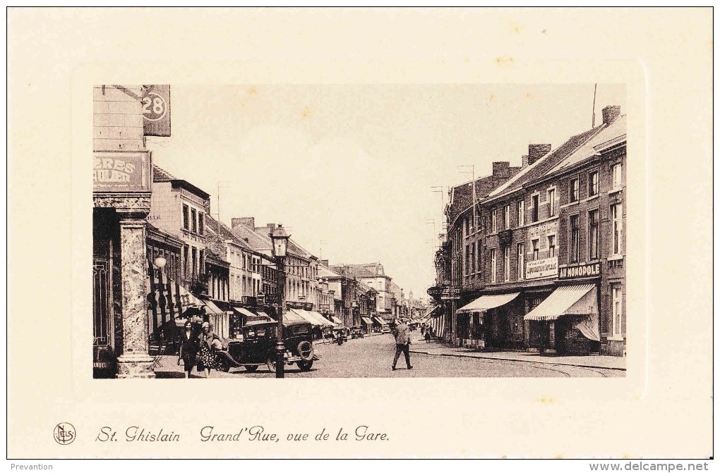 SAINT-GHISLAIN - Grand'Place, Vue De La Gare - Saint-Ghislain