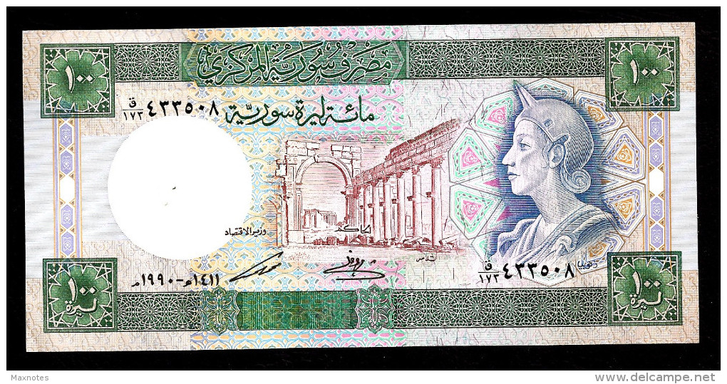 SIRIA (SYRIA)  :  100  Pounds - 1990 - P104d - UNC - Siria