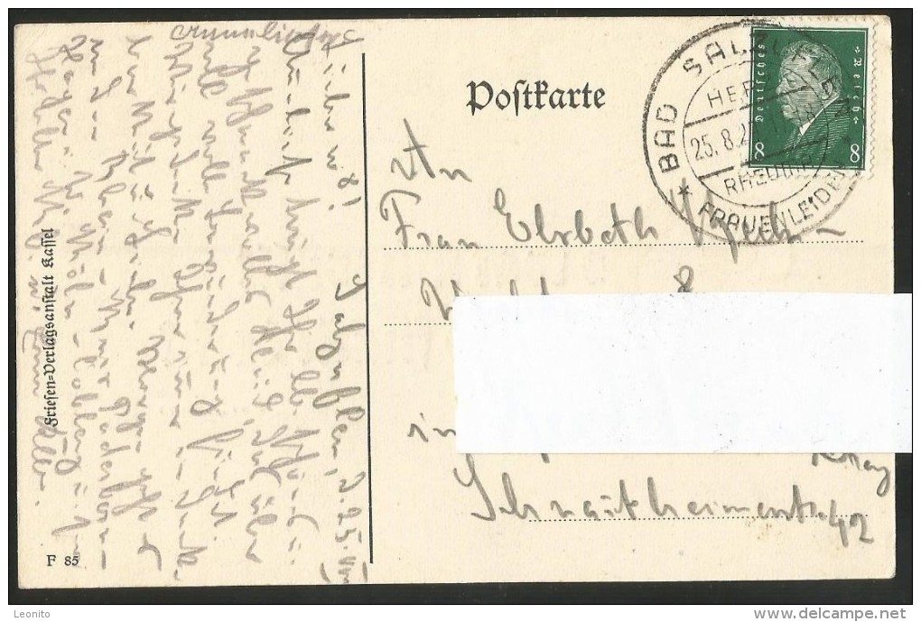 BAD SALZUFLEN Sprichwort Stempel ! 1925 - Bad Salzuflen