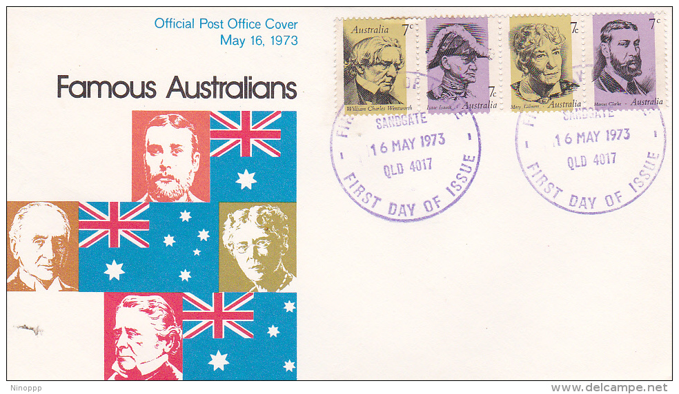 Australia 1973 Famous Australians Post Office FDC - FDC