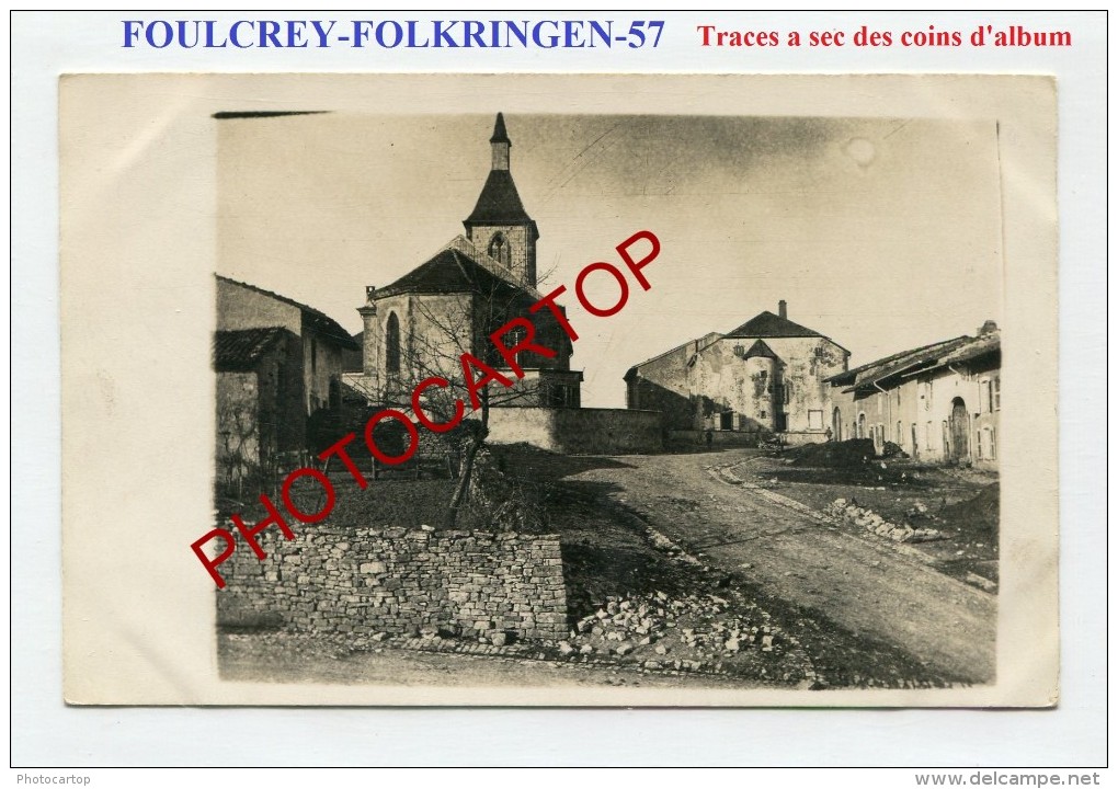 FOULCREY-FOLKRINGEN-1918-Carte Photo Allemande-Guerre 14-18-1WK-Frankreich-France-57- - Rechicourt Le Chateau