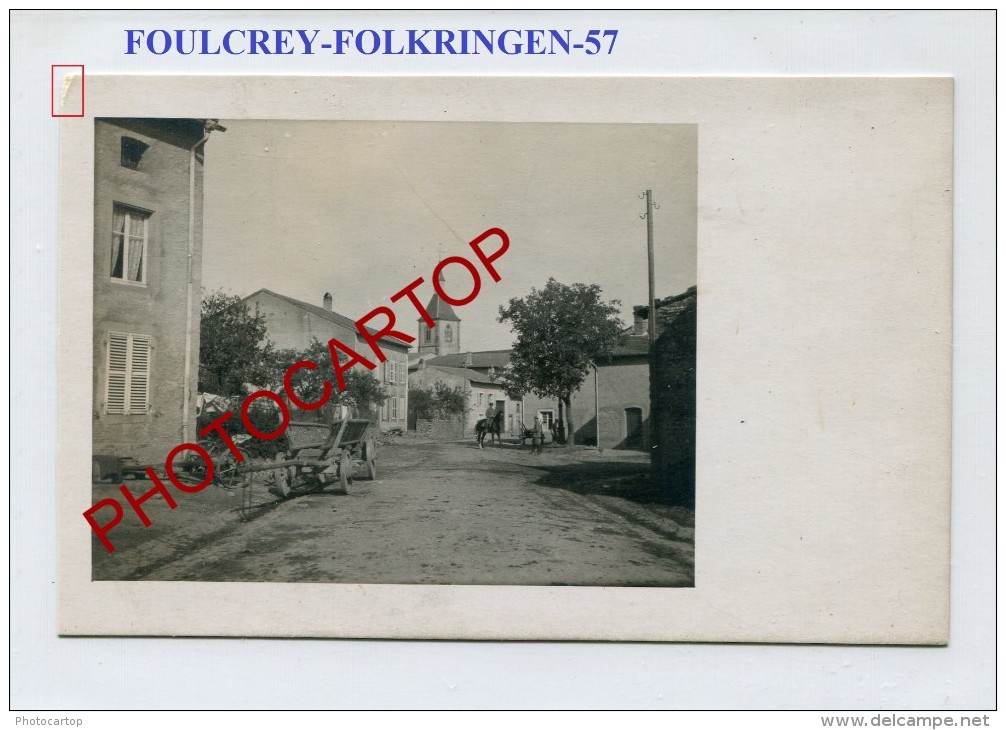 FOULCREY-FOLKRINGEN-Carte Photo Allemande-Guerre 14-18-1WK-Frankreich-France-57- - Rechicourt Le Chateau