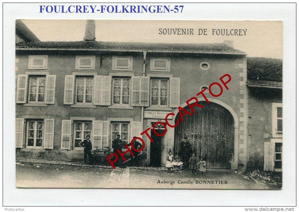 FOULCREY-FOLKRINGEN-Auber Ge-Camille BONNETIER-Animation-Perio De Guerre 14-18-1WK-Frankreich-Fran Ce-57- - Rechicourt Le Chateau