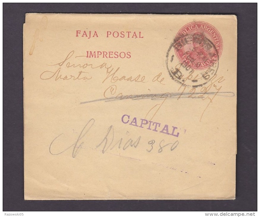 ARGENTINE. EP. ENTIER POSTAL ARGENTINA. BANDE JOURNAL. - Postwaardestukken