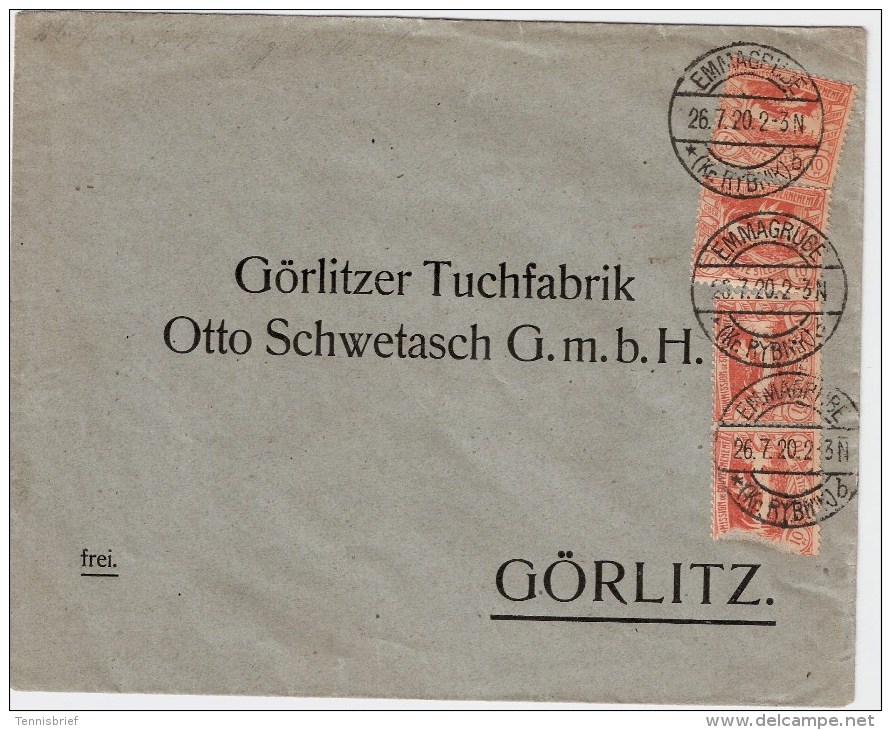 Oberschlesien, 1920, Selt. " Emmagrube - B "  , #1043 - Schlesien