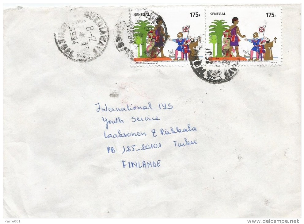 Senegal 1994 Guediawaye Discovery America Colomb Columbus First Contact With Senegal Cover - Cristóbal Colón