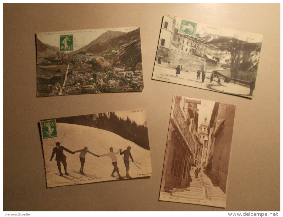 Lot 4 Cartes Postales CPA - BRIANCON (05) - (6) - Briancon