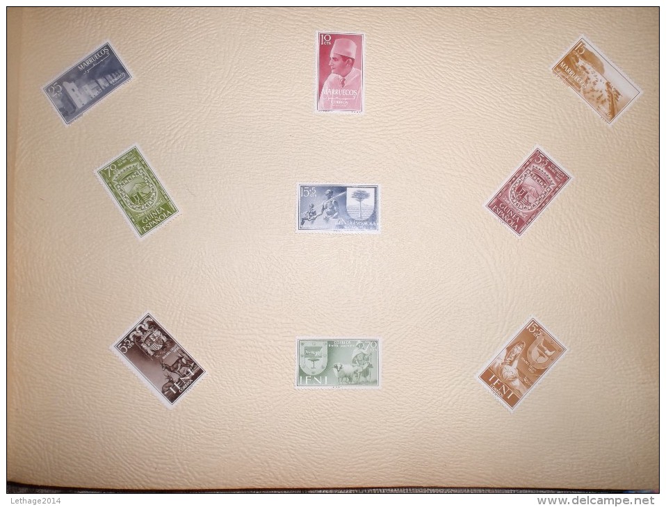 Timbres Series Non Obliteres Perfore Et Non Perfore Rare Pays  Periode 1940 - 1968 - Collections (en Albums)