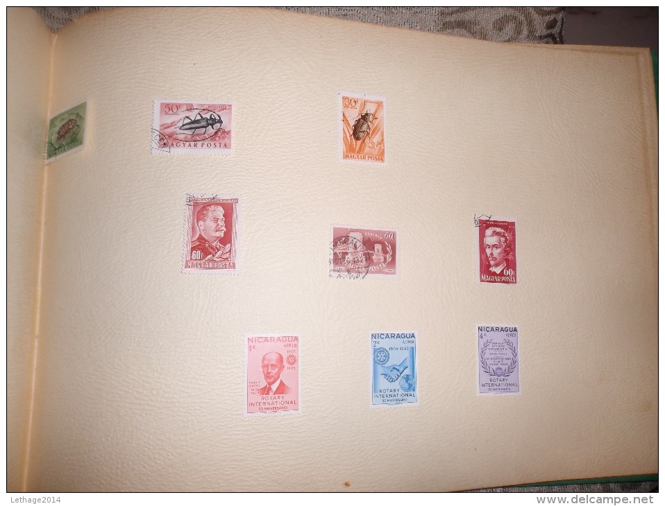 timbres series non obliteres perfore et non perfore rare pays  periode 1940 - 1968