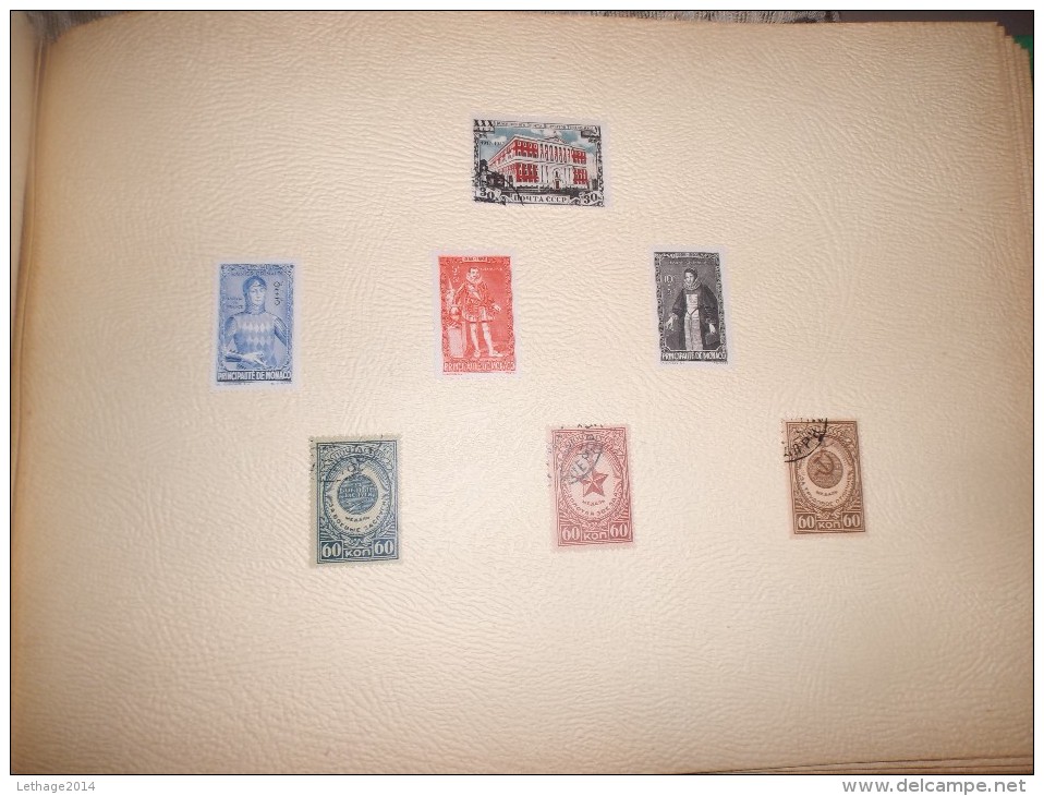 timbres series non obliteres perfore et non perfore rare pays  periode 1940 - 1968