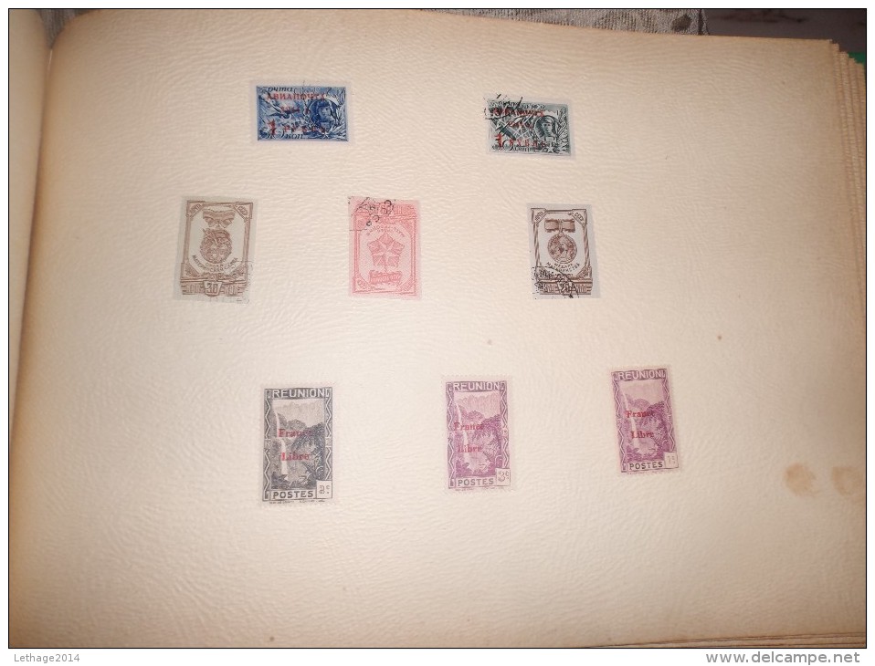 timbres series non obliteres perfore et non perfore rare pays  periode 1940 - 1968