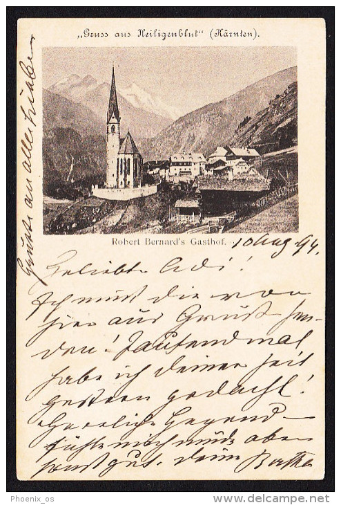 AUSTRIA - Heiligenblut Am Großglockner - Spittal An Der Drau, Robert Bernards Gasthof, Year 1894, Lithography, Rare - Heiligenblut