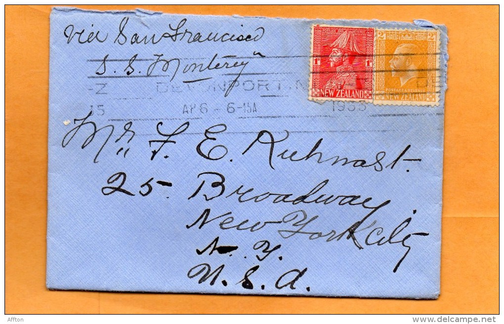 New Zealand 1934 Cover - Lettres & Documents