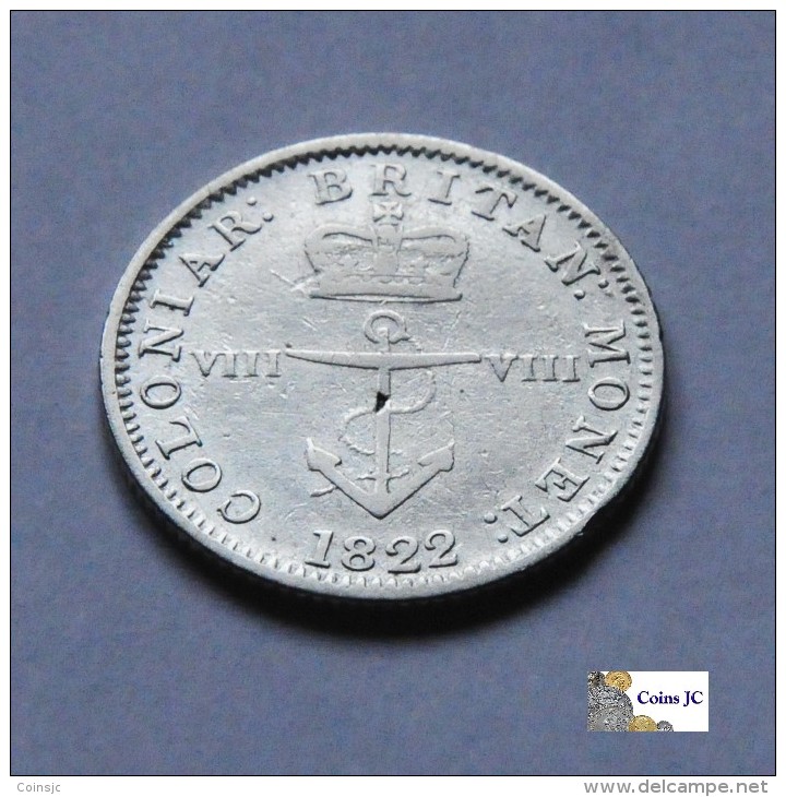 Gran Bretaña - British West Indies - 1/8 Dollar - 1822 - Colonias